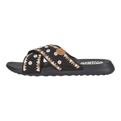 Women's HEYDUDE Christi Embroidered Slide Sandals