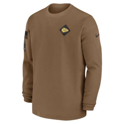 Men's Nike Brown Seattle Seahawks 2023 Salute to Service Club Pullover Hoodie Size: Small