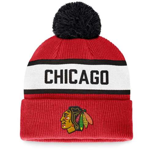 Men's Fanatics Branded Gray St. Louis Blues Authentic Pro Home Ice Cuffed Knit  Hat with Pom