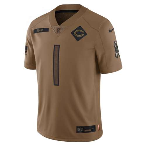 Nike Chicago Bears Justin Fields #1 2023 Salute To Service Jersey