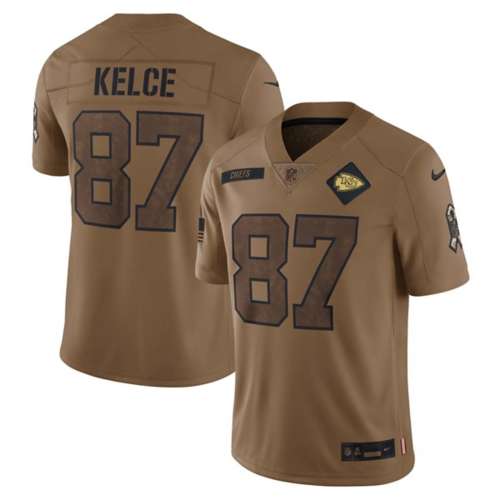 Kansas City Chiefs Travis Kelce #87 Nike 2023 Salute to Service Jersey Medium Ale