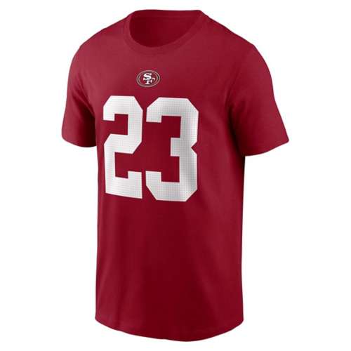 Nike Men's San Francisco 49ers Christian McCaffrey #23 Black T-Shirt