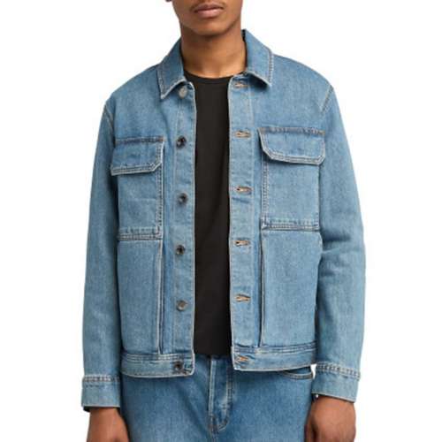 Men's Timberland Refibra Denim Trucker Denim Jacket