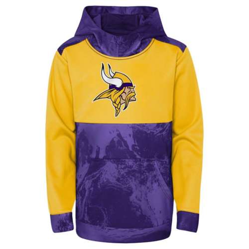 NFL Team Apparel Youth Minnesota Vikings All Out Blitz Team Color Hoodie