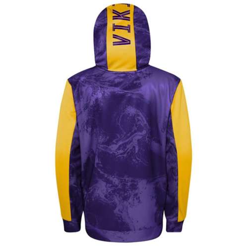 NFL Team Apparel Youth Minnesota Vikings All Out Blitz Team Color Hoodie