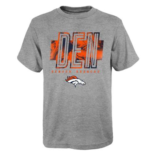 NFL, Shirts, Denver Broncos Team Apparel Gray Large Sweatshirt Nfl  Embroidered Blue Contrast