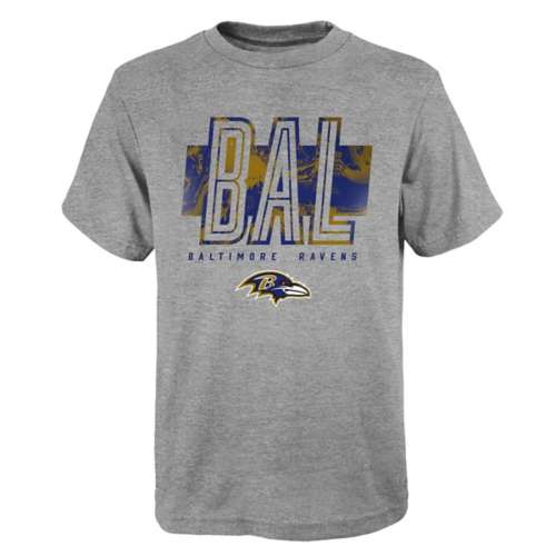 Genuine Stuff Kids' Baltimore Ravens Abbreviated T-Shirt