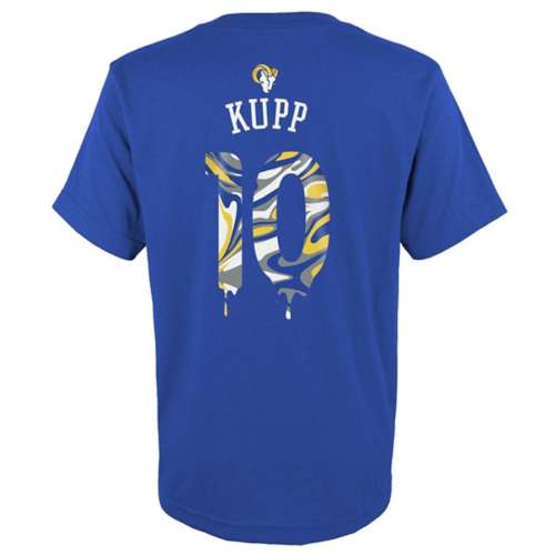 Genuine Stuff Kids' Los Angeles Rams Cooper Kupp #10 Drip Name & Number T-Shirt