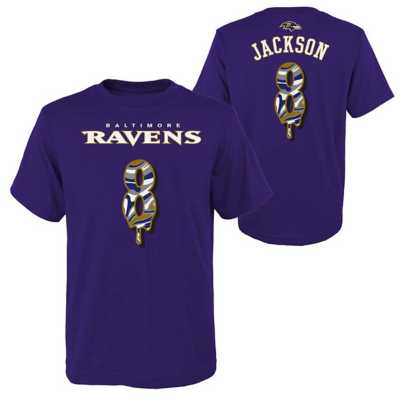 Nike Toddler Nike Lamar Jackson Purple Baltimore Ravens Player Name &  Number T-Shirt