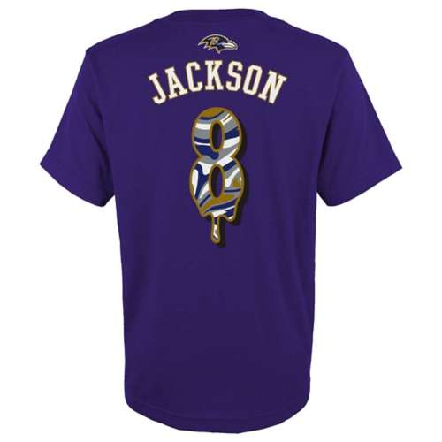 Lamar Jackson Baltimore Ravens Nike Name & Number T-Shirt - Purple