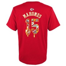 Genuine Stuff Kids' Kansas City Chiefs Patrick Mahomes #15 Drip Name & Number T-Shirt