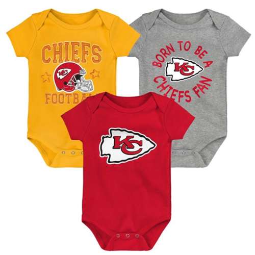 Kansas Chiefs Baby Bibs With and Without Pacifier Clips 