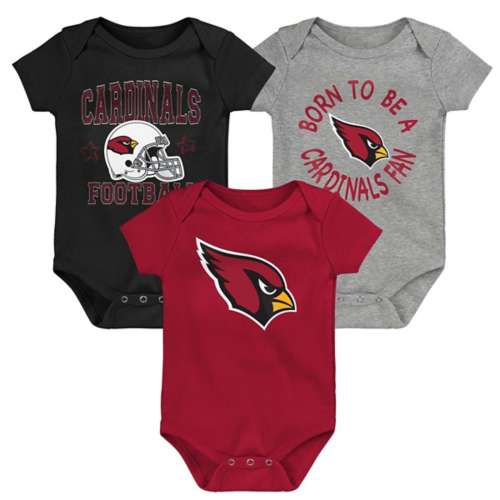 Genuine Stuff Baby Arizona Cardinals Born 2 Be Onesie 3 Pack