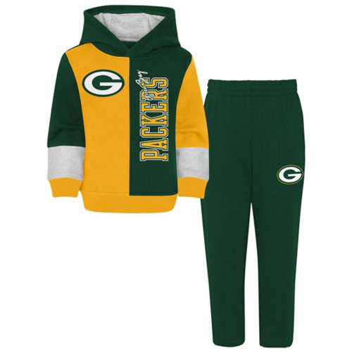 Genuine Stuff Kids' Green Bay Packers 50 Yard Sweatshirt & Pant