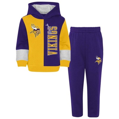 Youth Minnesota Vikings Mitchell & Ness Gold/Purple Spiral