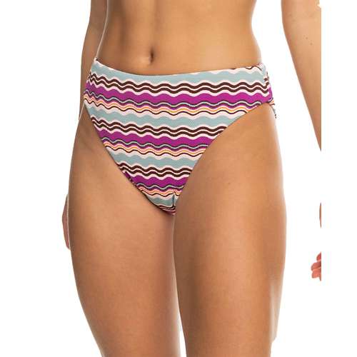 Women's Roxy Flowy Mood Mid Waist Swim Bottoms