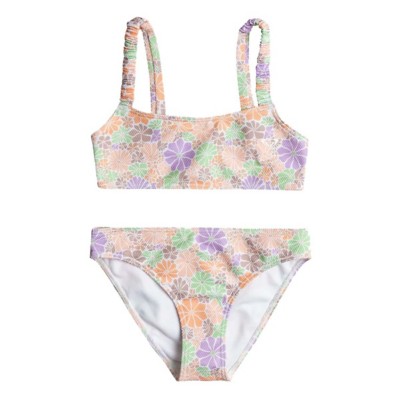 Girls' Roxy All About Sol Bralette Swim Bikini Set