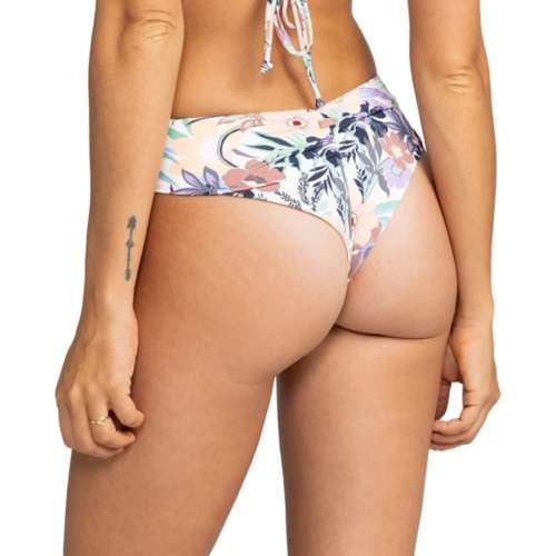Women's Roxy Printed Beach Classics V-Shape Cheeky Swim Bottoms