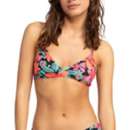 Women's Roxy Printed Beach Classic Strappy Swim Bikini Top