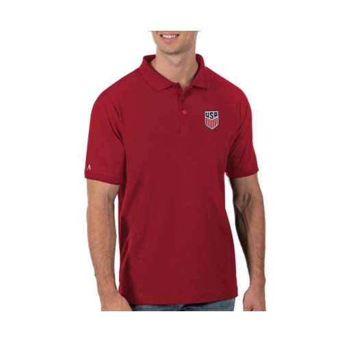 Antigua NBA Washington Wizards Men's Tribute Polo Shirt, Red, Medium