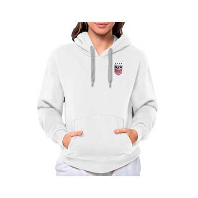 Antigua MLB Atlanta Braves Women's Victory Raglan Hoodie, Navy Blue, XXL, Cotton