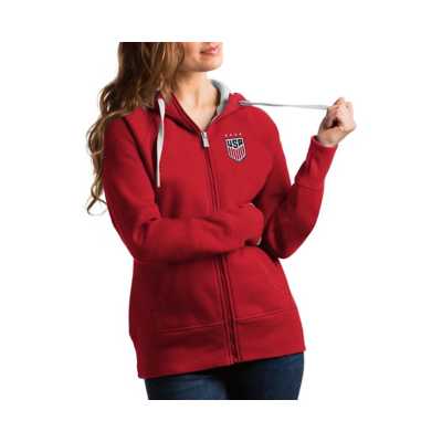 Miami Dolphins Antigua Victory Full-Zip Hoodie - Orange