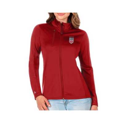 Houston Astros Antigua Women's Generation Full-Zip Jacket - Orange/Charcoal