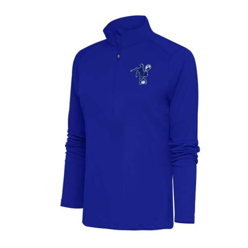 Antigua Women's Indianapolis Colts Classic Tribute Long Sleeve 1/4 Zip