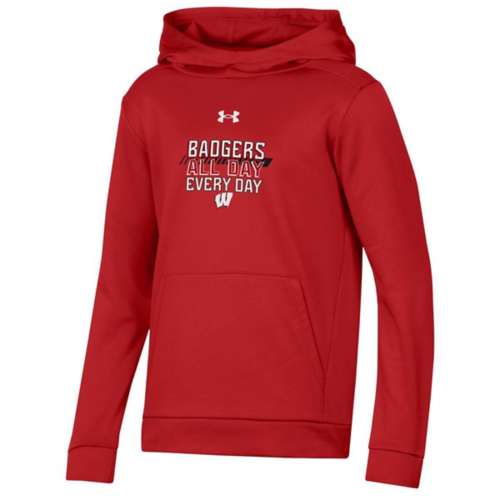 Under Armour Kids' Wisconsin Badgers All Day Hoodie