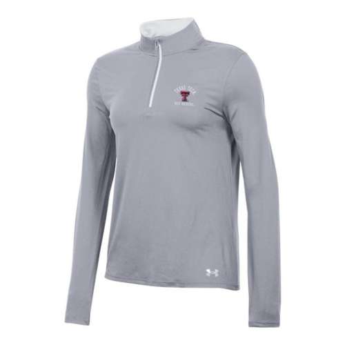 Men's Under Armour White Texas Tech Red Raiders Game Day All Day Fleece  Half-Zip Jacket