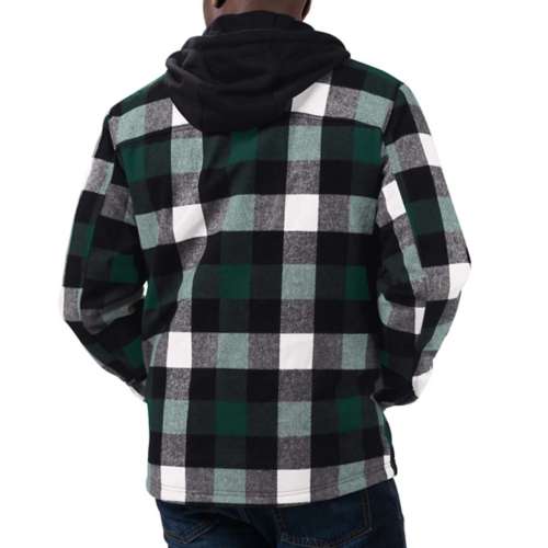 G-III Green Bay Packers Sherpa Flannel utility jacket