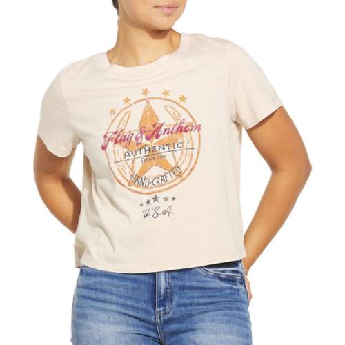 Women's Flag & Anthem Lucky Horseshoe T-Shirt