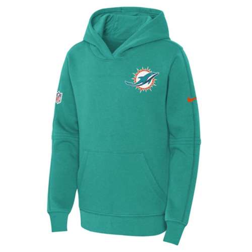 Nike Men's Miami Dolphins 2023 Volt Black Pullover Hoodie