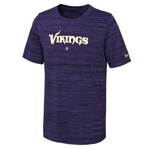 Nike Youth Minnesota Vikings Sideline Velocity T-Shirt - Purple - XL Each