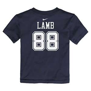 Dallas Football Navy Tony Pollard #20 T-shirt , Jersey Tee