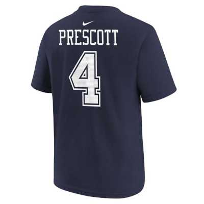 Nike Youth Dallas Cowboys Dak Prescott #4 Navy T-Shirt