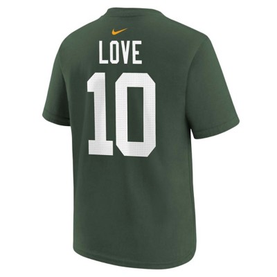 Nike Road Running Shoes Jordan Love #10 Fuse Name & Number T-Shirt