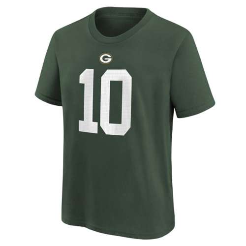 Nike Kids' Green Bay Packers Jordan Love #10 Fuse Name & Number T-Shirt