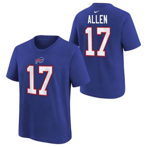 Youth Nike Josh Allen Royal Buffalo Bills Player Name & Number T-Shirt