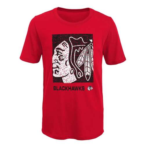Genuine Stuff Kids' Chicago Blackhawks Saucer Pass T-Shirt