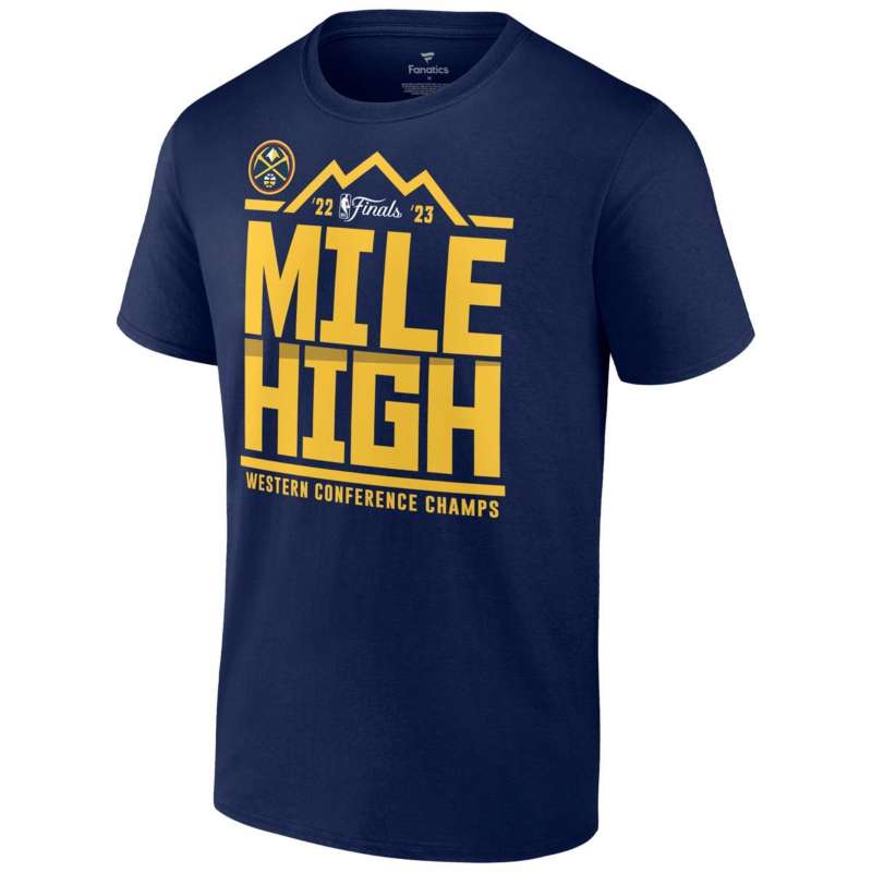 Fanatics Denver Nuggets 2022-2023 Conference Champions Hometown T-Shirt