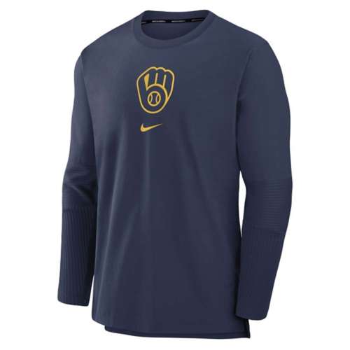 Nike Milwaukee Brewers 2024 Authentic Collection Player Long Sleeve T-Shirt