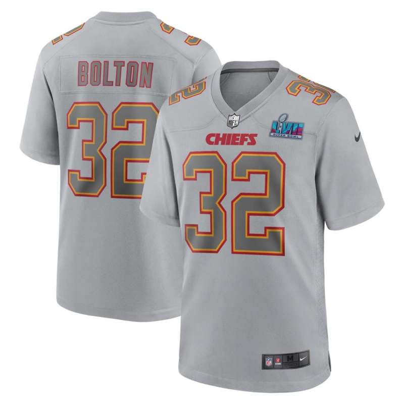 Nick Bolton 32 Kansas City Chiefs Super Bowl LVII Youth Atmosphere Game  Jersey - Gray - Bluefink