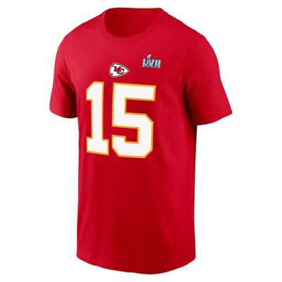 Nike Men's Kansas City Chiefs Patrick Mahomes #15 Black T-Shirt