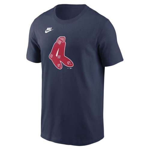 Nike With Boston Red Sox Cooperstown Team Logo T-Shirt