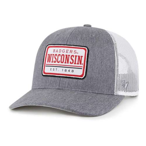 47 Brand Wisconsin Badgers Trucker Ellington Adjustable Hat