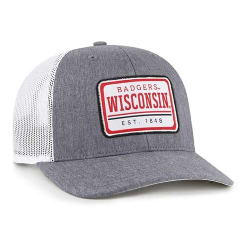 47 Brand Wisconsin Badgers Trucker Ellington Adjustable Hat