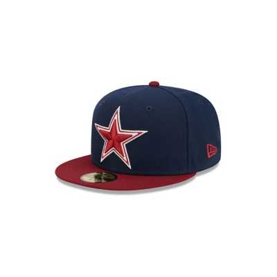 Dallas Cowboys New Era 2 Tone 59FIFTY Fitted Hat 7 3/4 Navy/Red