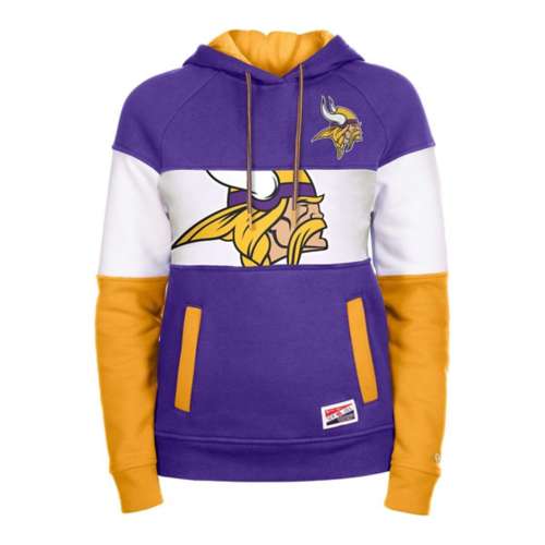 Women's Starter Purple Minnesota Vikings Bump and Run Long Sleeve Hoodie T-Shirt