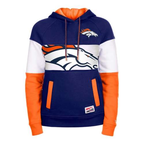 Lids Denver Broncos New Era Long Sleeve Hoodie T-Shirt - Navy